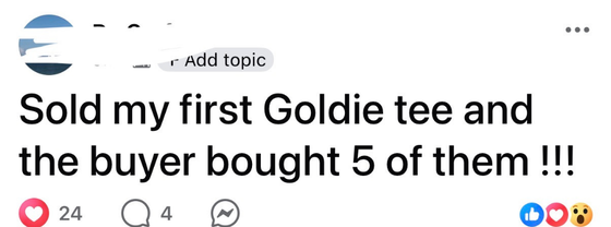 Goldie member result